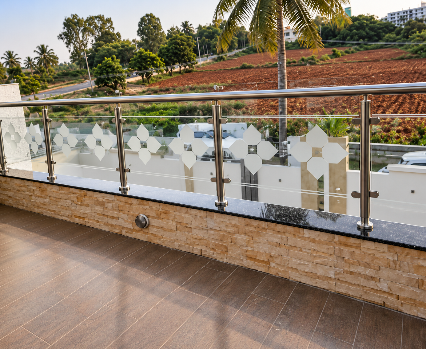 Balcony Glass custom glass solution